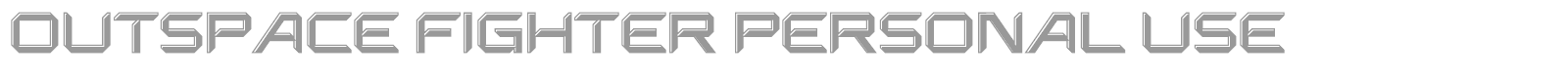 Outspace Fighter font preview